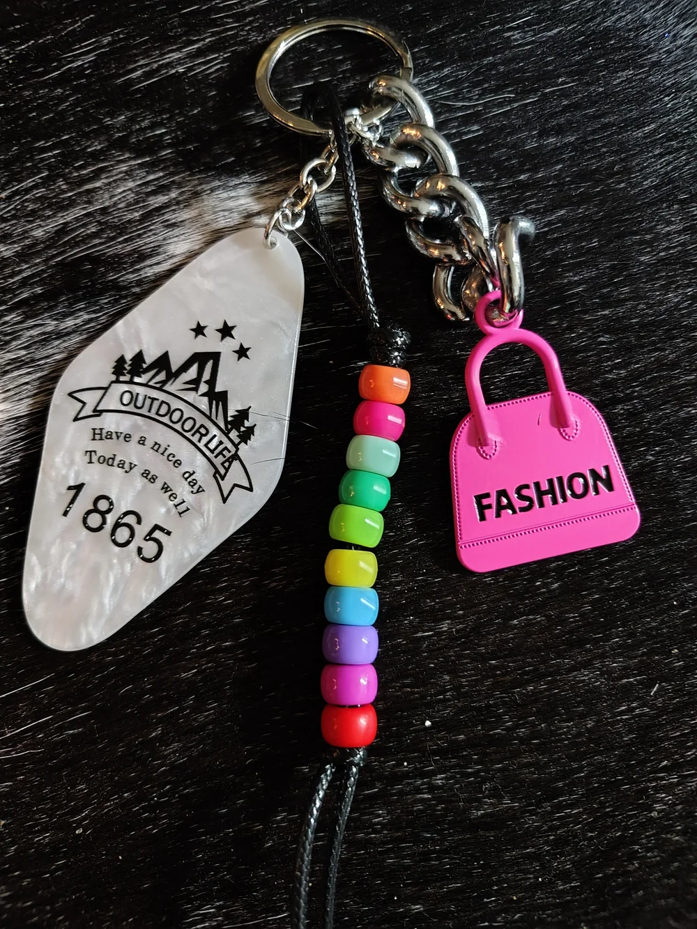 Outdoor Life keychain colorful add